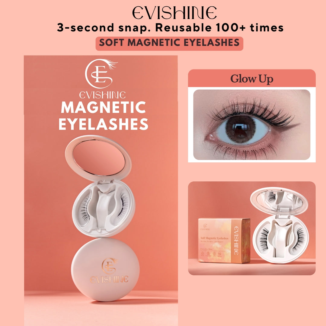 EviShine Magnetic Eyelashes Set - Glow Up