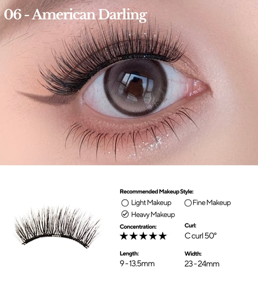 EviShine Magnetic Eyelashes Set - American Darling