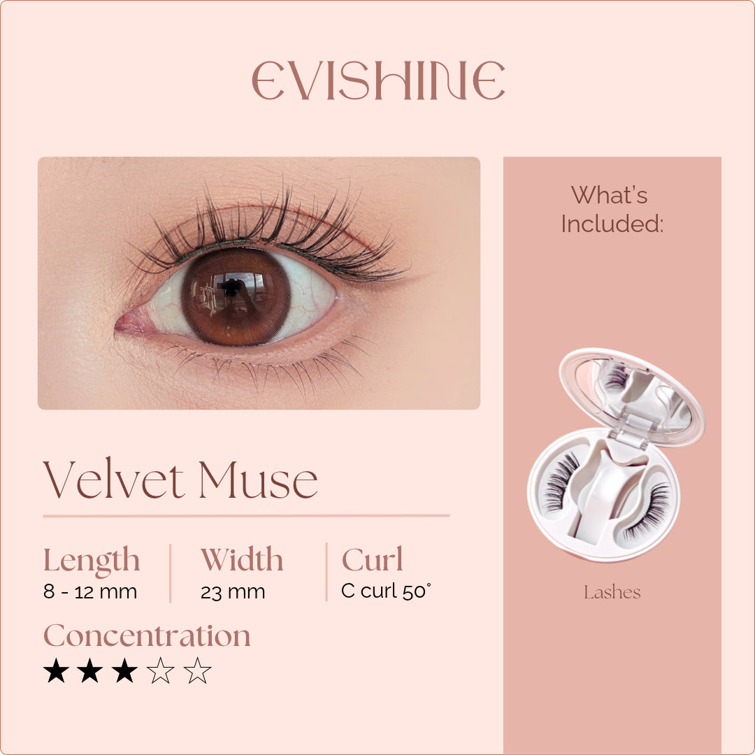 Velvet Muse Magnetic Eyelashes EviShine