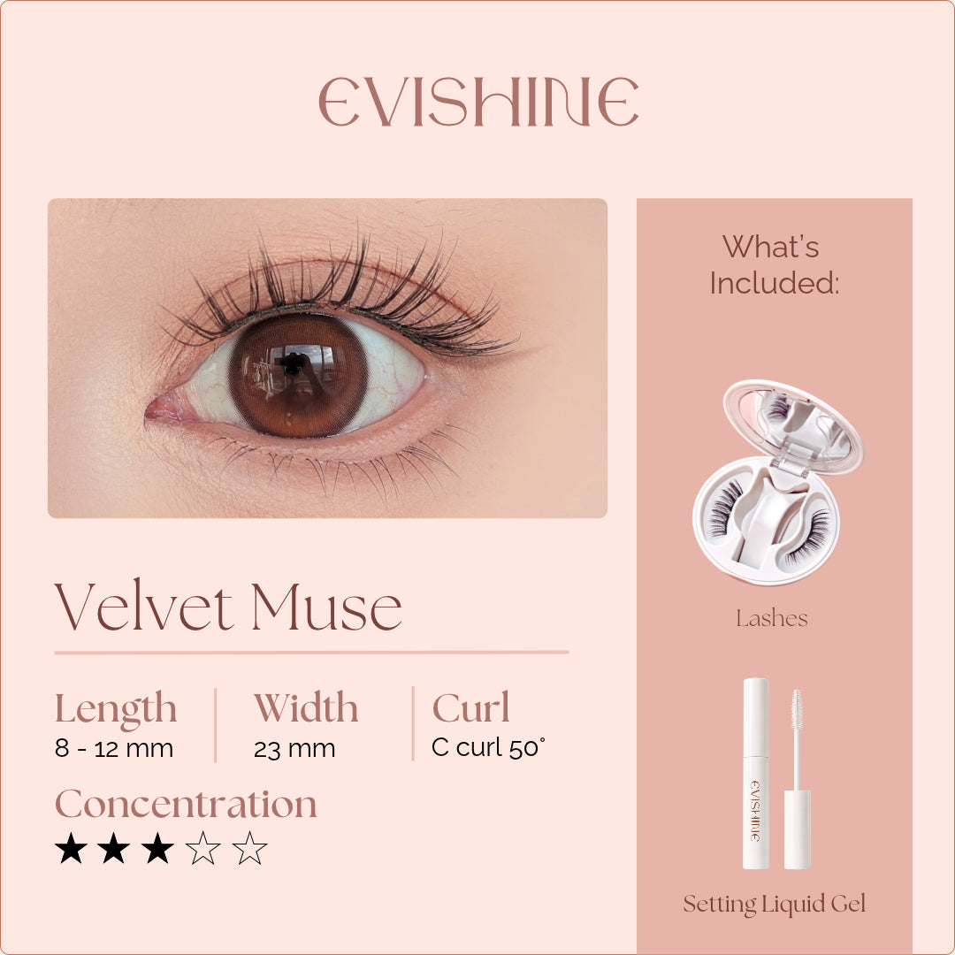 Velvet Muse Magnetic Eyelashes EviShine