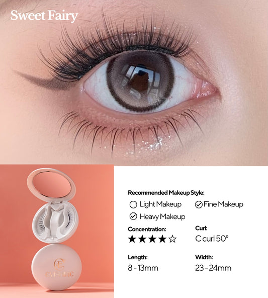 EviShine Magnetic Eyelashes (White Compact Case – Sweet Fairy)